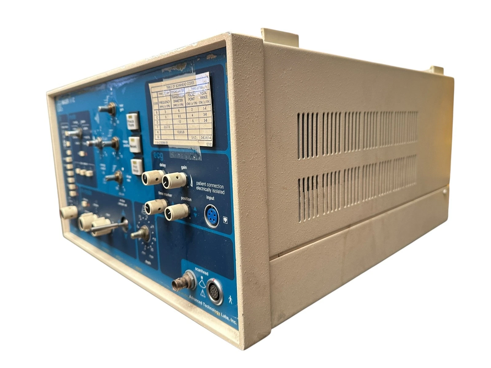 ATL Imager 860C Diagnostic Ultrasound Control Console – Vintage Medical Imaging — photo 3 of 10