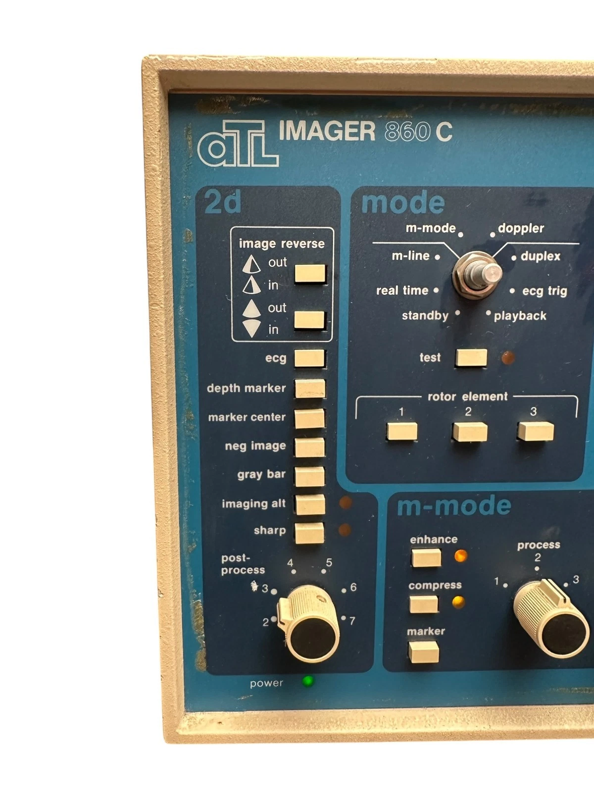ATL Imager 860C Diagnostic Ultrasound Control Console – Vintage Medical Imaging — photo 9 of 10
